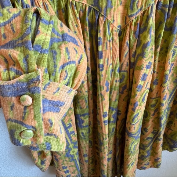 Free People this is it yellow dolman sleeve tunic top shirt size small - Picture 6 of 8